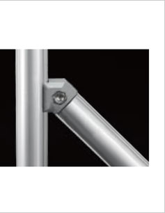 精益管45度內漲連接件三維圖