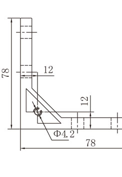 40*規格鋁型材強力角碼物理參數1