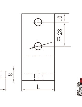 40*規格鋁型材強力角碼物理參數2