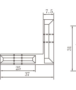 鋁型材角槽連接件物理參數1