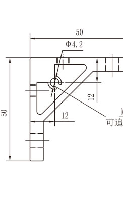 60*規格鋁型材角碼物理參數1